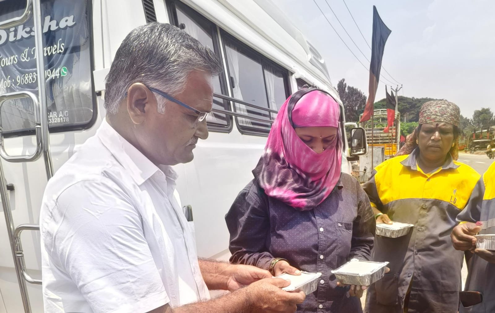 1. Daily Feeding: Feeding the hundreds of poor every day for 15 years.